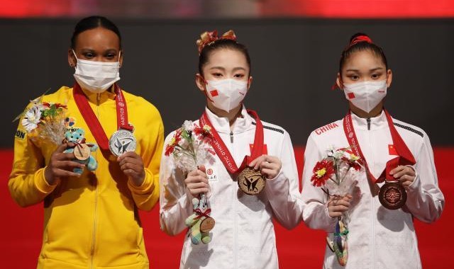 韦筱圆高低杠折桂女队重拾强项 新秀成长前路漫漫